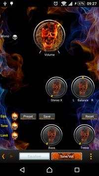 Poweramp Skin Flames 4 تصوير الشاشة