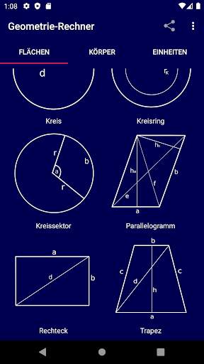 jMath - Geometrie-Rechner скриншот 1