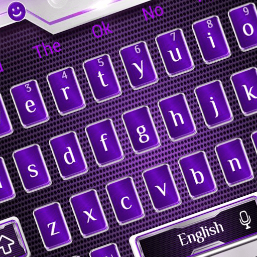 Cool Sliver Purple Light Keyboard Theme icon
