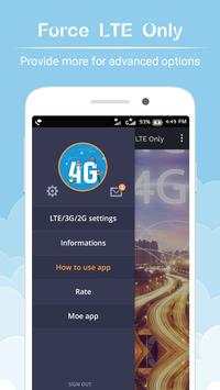 Force LTE Only - 4G Network Software for VoLTE 1 تصوير الشاشة