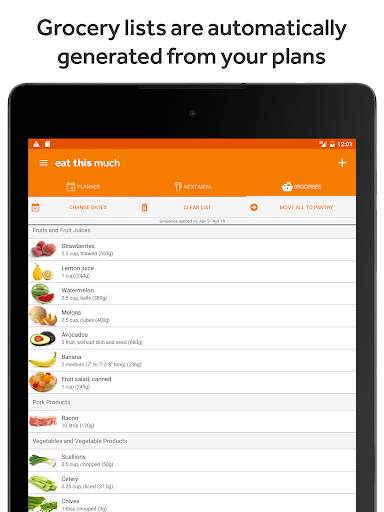Eat This Much - Meal Planner screenshot 6