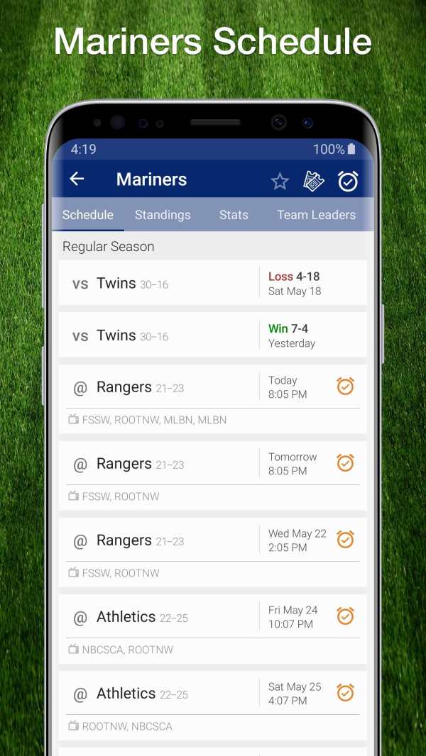 Mariners Baseball: Live Scores, Stats, Plays Games screenshot 1