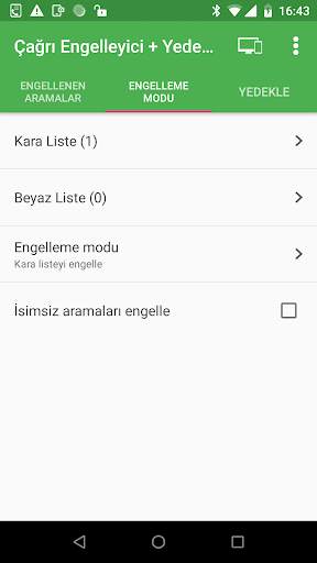 Çağrı Engelleyici ve Çağrı Yedekleme screenshot 2