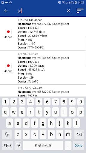 VPN Gate Connector (Pro) - Free VPN screenshot 8