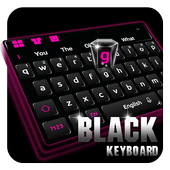 Siyah Klavye Tema icon