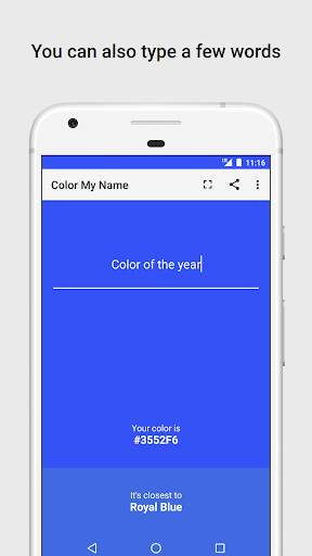 Color My Name: A color match for anything you type screenshot 2