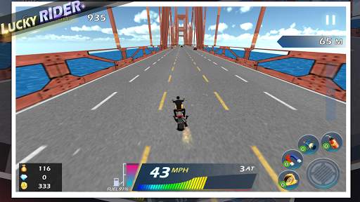 Lucky Rider - Crazy Moto Racing Game screenshot 4
