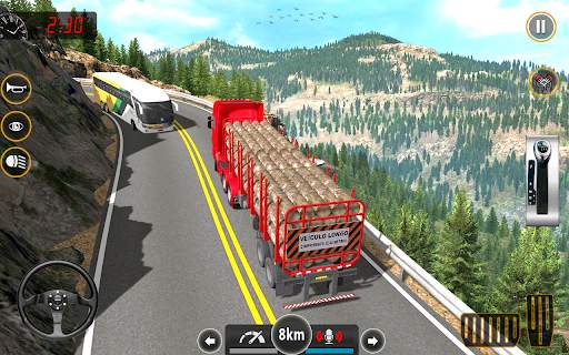 Euro Cargo Truck Driving Simulator 3D screenshot 4