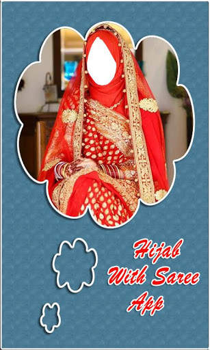 Hijab With Saree Photo Montage New 3 تصوير الشاشة