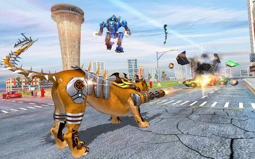 Lion Robot Car: Futuristic Robot Transformation screenshot 2