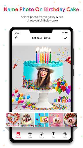 Name Photo On Birthday Cake - Birthday Photo Frame screenshot 2