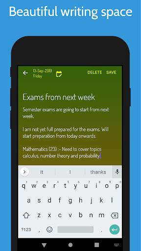 Diary365  Secure diary app with lock Journal app screenshot 3