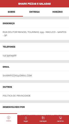 Shark pizzas e saladas screenshot 3