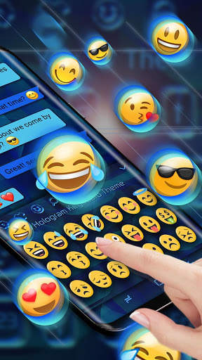 Hologram Keyboard Theme screenshot 3