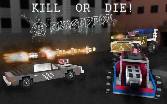 Legend Strike Armageddon Pixel Car 3D Gun Zombie screenshot 3