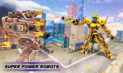 Flying Formula Car Robot Transform: Shooting Games screenshot 4