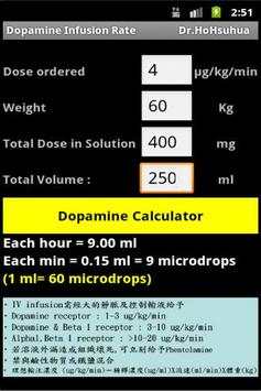 Dopamine Infusion Rate screenshot 2