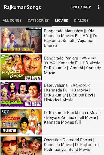 Rajkumar songs - Kannada movies songs by Rajkumar screenshot 4