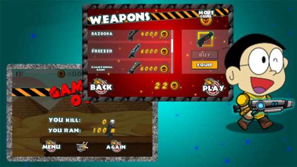 Subway Nobita Rush Shin : Chan Zombie Run screenshot 2