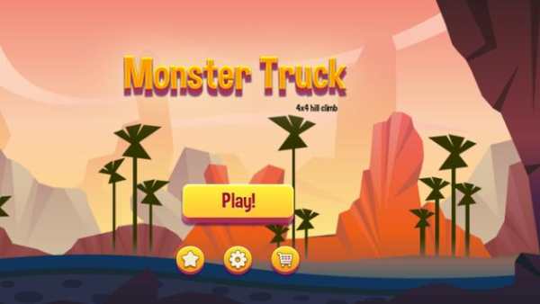 Monster Truck Hill Racing Game screenshot 1