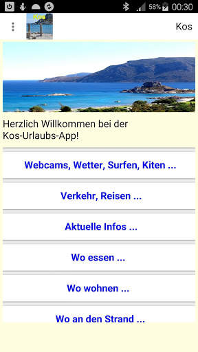 Kos App für den Urlaub screenshot 1