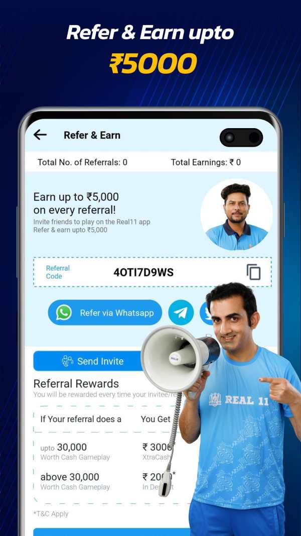 Real11: Play Fantasy Cricket screenshot 8
