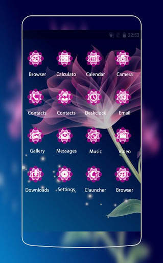 Neon Flower Theme C Launcher screenshot 2