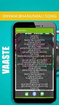 Vaaste Song  - Dhvani Bhanushali screenshot 4