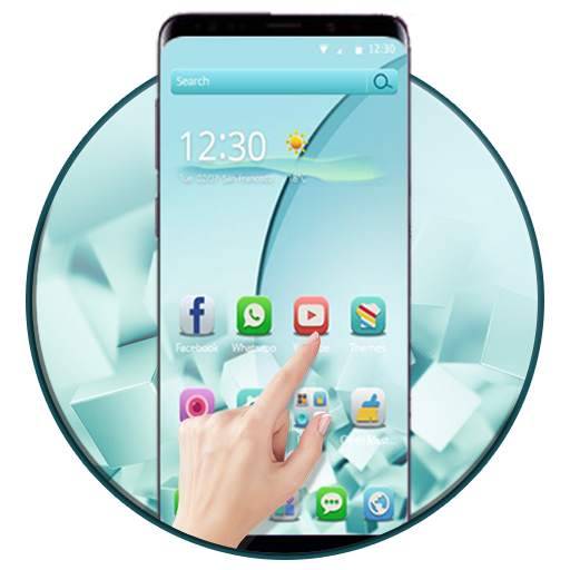 Parallel World Minimalist Blue Ice Cube Theme 1.1.5