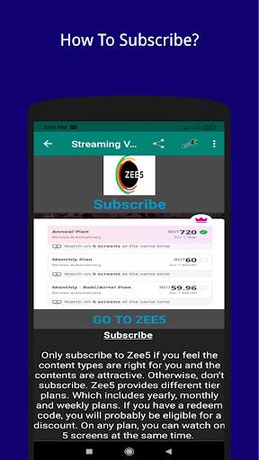 Streaming Video: For ZEE5 Streaming Manual screenshot 3