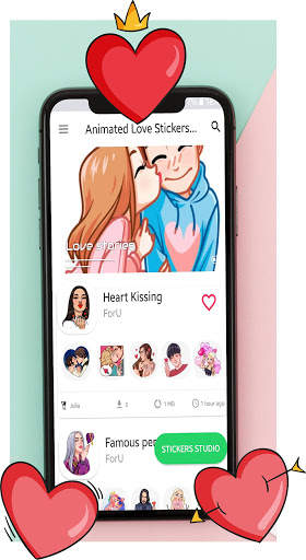 💞Love Animated Stickers for WhatsApp 💝 (GIF) screenshot 5