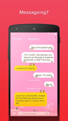 Messaging  7 Free - SMS, MMS screenshot 5