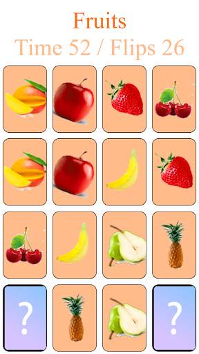 Memory Game - Fruits screenshot 3