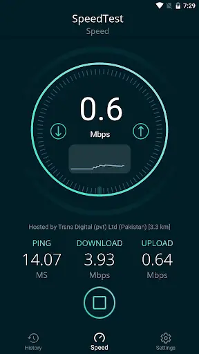 SpeedTest - Internet Speed Test for 3G, 4G & WiFi screenshot 3