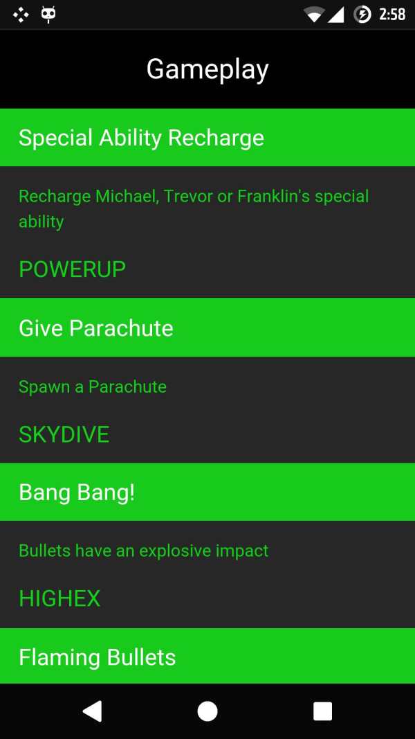 Cheat Codes for GTA 5 screenshot 7