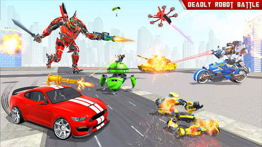 Robot Car Transform War Games screenshot 6