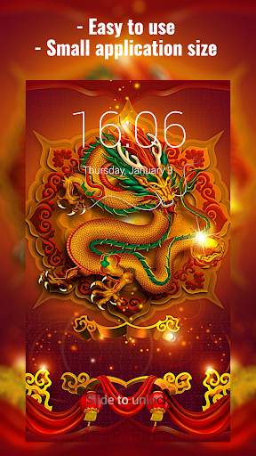 Chinese Dragon Lock Screen screenshot 1