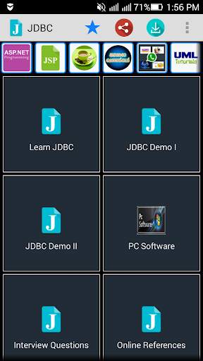 Java JDBC Tutorials скриншот 1