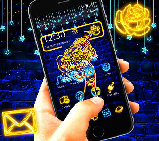 Neon Lion Launcher Theme🦁 screenshot 2