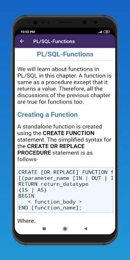 SQL and PL/SQL Tutorial screenshot 7