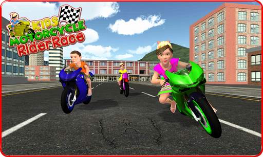 Kids MotorBike Rider Race 3D screenshot 2