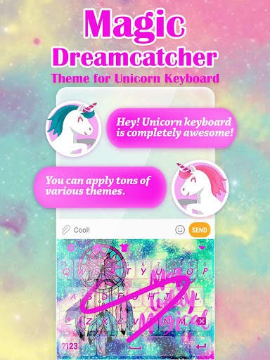 Magic Dreamcatcher Keyboard Theme for Girls screenshot 1