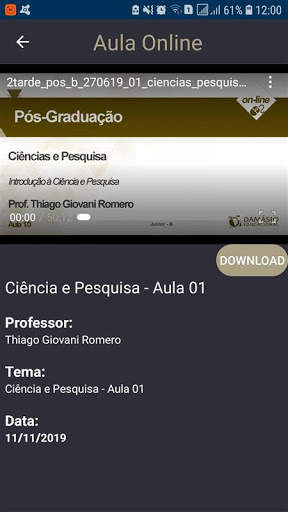 Damasio Mobile screenshot 1