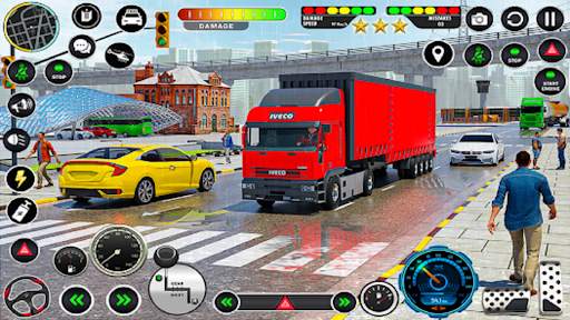 Crazy Car Transport Truck Game screenshot 7