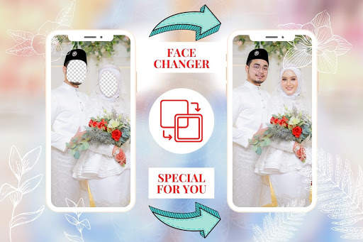Hijab Couple Wedding Photo Maker screenshot 1