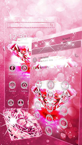 Pink Diamond Theme Wallpaper screenshot 3