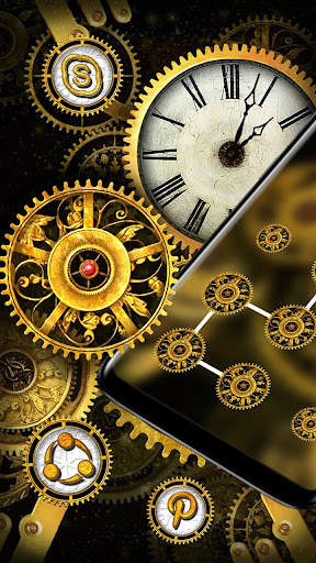 Machine Clock Launcher Theme screenshot 4
