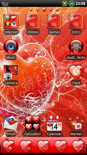 Valentine´s GO Launcher Theme screenshot 1