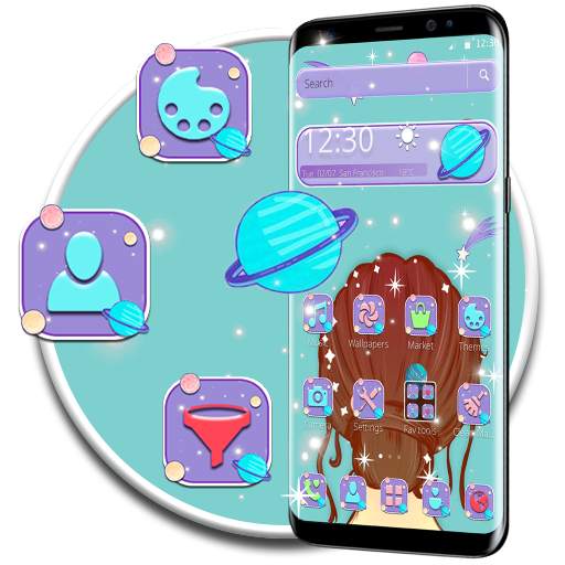 Universe Shiny Space Girl Theme⭐ 1.1.3