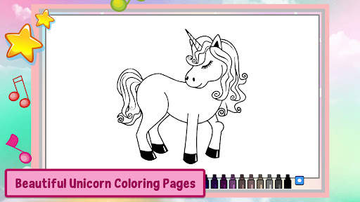 Unicorn Coloring Games Puzzle screenshot 5